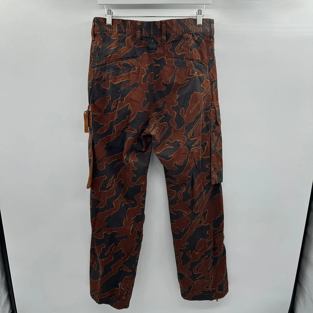 G-Star Raw R-3N Regular Straight Cargo Pants Rodeo Island Camo Ripstop 29x32 NEW